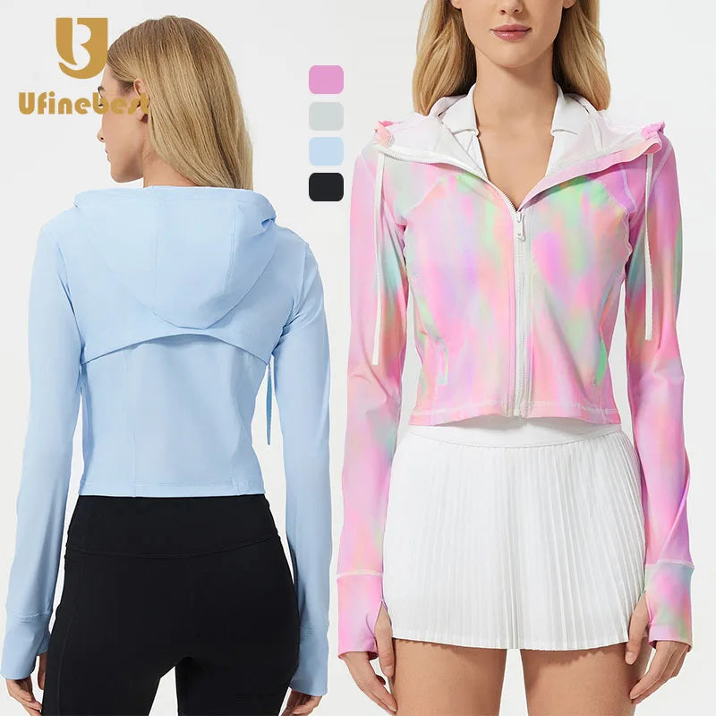 Lightweight Cool Upf50+ Jacket Quick Drying Breathable Skin Friendly Hooded Sunscreen Top for Women