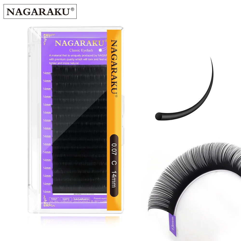 NAGARAKU Eyelash Extension  Soft and Natural Mink Eyelashes  Individual False Lashes Easy to Make Fans Volume Eyelash