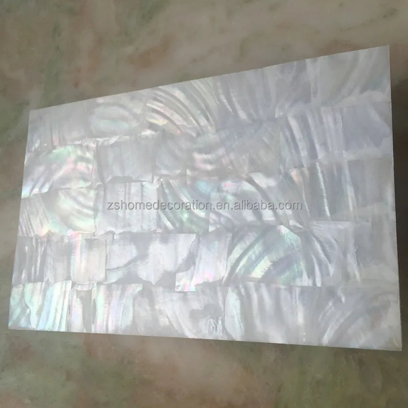 Natural White Mother of Pearl Shell Sheet Eco-Friendly Decoration Art Craft Furniture Inlay