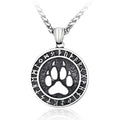 SS8-280P Steel Soldier Popular in North Europe Viking Mens Arrow and Bear Claw Pendant Necklace Charm Men Jewelry