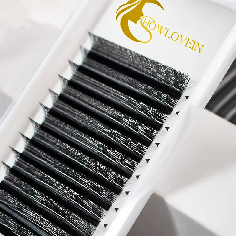 Double Tip W Shape Lash C D Curl 0.07mm Crisscross WW Shape 3D Effect Clover Lashes