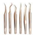Custom Logo Precision Tweezers for Eyelashes Extension Lash Extensions Volume Lash Extensions Tweezers Kits