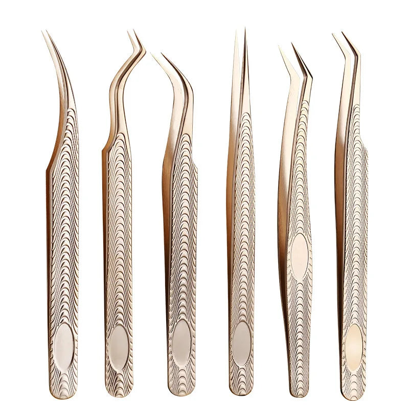 Custom Logo Precision Tweezers for Eyelashes Extension Lash Extensions Volume Lash Extensions Tweezers Kits