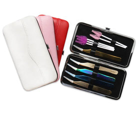 Eyelash Extension Tools Portable Colorful Eyelash Tweezers Case for Lashes Extension Popular Tools Tweezer Storage Box