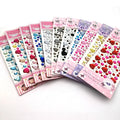 DIY Creative Mobile Phone Stickers Mixed Shapes Gypsophila Acrylic Diamond Crystal Sticker Packs