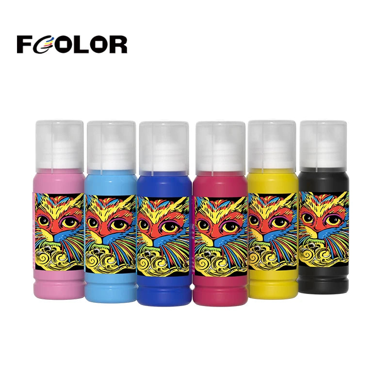 FCOLOR Excellent Vibrant KCMY PK Gray Sublimation Ink for Epson Ecotank ET 8550 8500