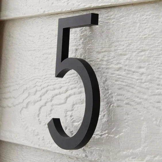 Cosun 12 Inch Zink Alloy Floating Backlit Modern Sign House Number for Apartment Eco-Friendly