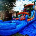 Commercial Backyard Inflatable Waterslide Bounce House Outdoor Kids Blow up Palm Tree Park Tube Water Slide for Adults