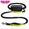 Adjustable Multifunctional Dog Leash Reflective Bungee Waist Belt Solid Nylon Hands-Free for Easy Walking Your Furry Friend