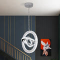 Living Room Modern Silver Chandeliers Pendant Lights Kitchen Island Dining Table