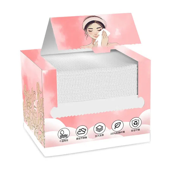 Disposable Super Water Absorbent Clean Wipes Naturally Non-woven Face Towel With Custom Logo
