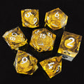 Resin D&D Quicksand Loose Powder Dice RPG Dungeons & Dragons Board Game Tutorial Board Game Dice COC Resin Liquid Dice Set