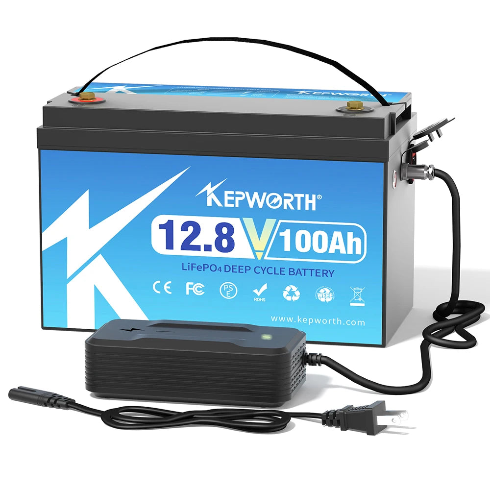 2025 New Coming 12V 100Ah LifePo4 Lithium Ion 4000+times Deep Cycle Battery Built-in BMS Solar Energy Battery RV Boat Golf Cart