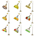 Retro Stained Glass Arched Lamp Gooseneck Adjustable Corner Standing Reading Light Decor Bedroom Living Room Tiffany Floor Lamp