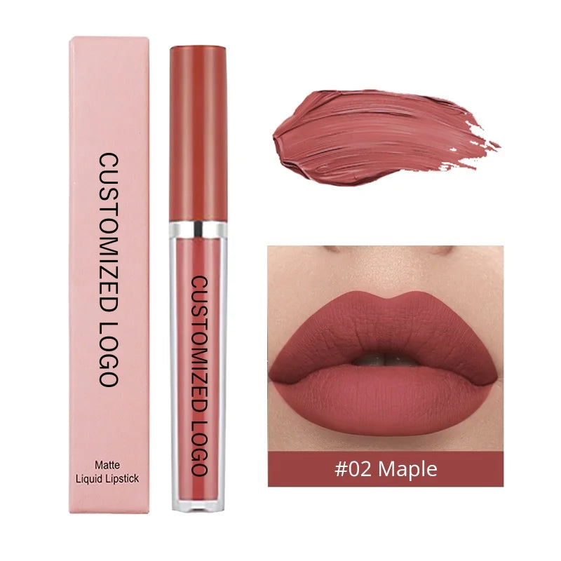HANDAIYAN 6 Colors Simple Smooth Liquid Lipstick Velvet Matte Makeup Lipstick Waterproof Pigment Long Lasting Lipstick
