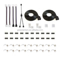 Easy to Use Connector Set 5050 RGB LED Strip Light Accessory Set Connectors Fixed Clip Cable 4Pins RGB Lights Connector Mod Kit