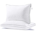 Hotel Bed Pillows for Sleeping 2 Pack 100% Hypoallergenic Soft Plush Fiber Fill for Side/Back Sleeper