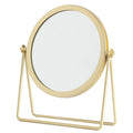 Nordic Plastic Single-Sided Cosmetic Mirror with Zinc Alloy Finish Modern Desktop Dressing Table Mirror