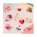 Embroidered Hot Melt Adhesive Iron on Valentine's Day Series Clothing Patch for Jeans Shoes Backpack Decoration Garment Patches