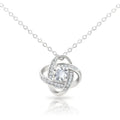 Hot Selling White Gold Plated Diamond Four Clover Pendant Necklace Crystals Pendant Diamond Necklaces for Mom Gift