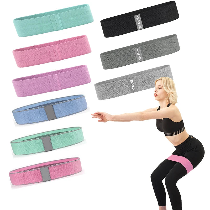 Blue Green pink Hip Circle Bands Non-slip Booty Resistance Bands Not Fade Hip Bands