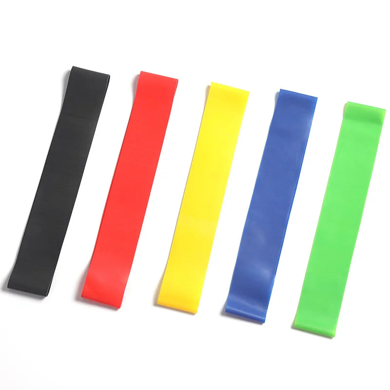 Pull up Resistance Band Tpe 5 Pcs Circle Loop Bands Custom Printed Mesh Bags Fitness Bands