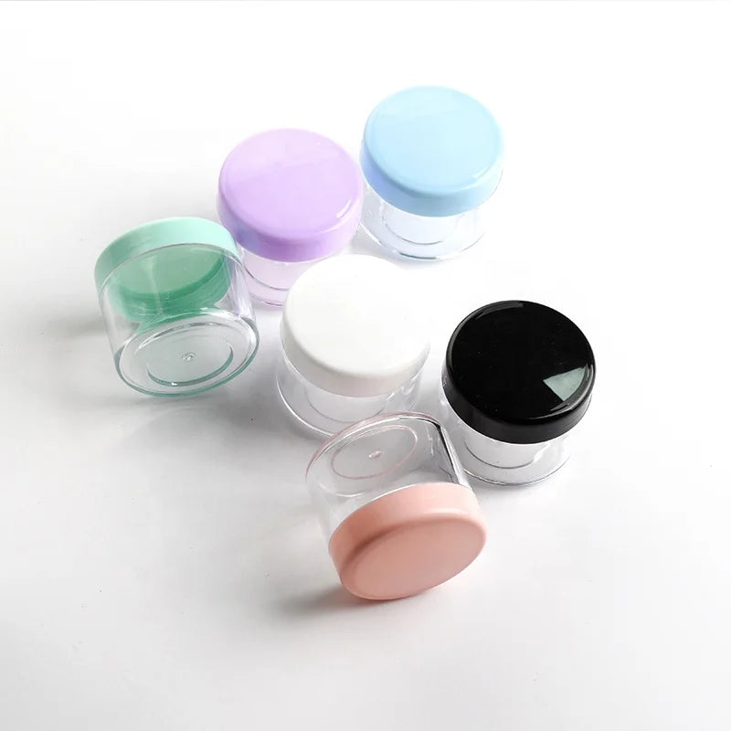 Wholesale  Empty 10g 15g 20g Face Hand Hair Skin Care Lotions Makeup Plastic Cream Jar Cosmetic Container
