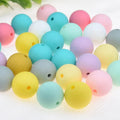 Wholesale Loose 15mm Candy Color Silicone Beads Baby Jewelry Accessories Focal Beads Silicone