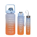 2023 Creative 3pcs Set Tomatodo 3 En 1 Motivational Water Bottle With Time Marker 2000ML + 900ML +500ML