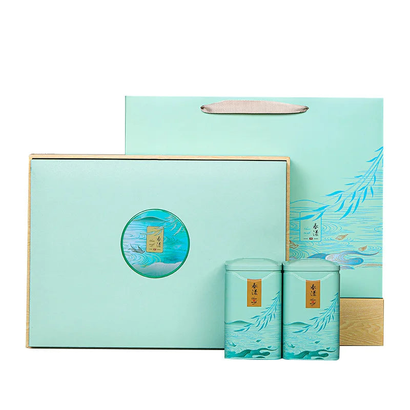 Universal Empty Gift Box Green Tea Container Longjing Tea Gift Box Customization Tea Packaging Box