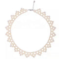 Handmade Custom Women's Silver 925 Necklace and Choker Real Round Pearl Beaded for Wedding Classic Style Hot Sale