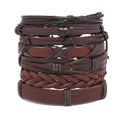 Wholesale 6pcs Handmade Vintage Leather BOHEMIA Bracelets for Women Fashion Charm Accessories