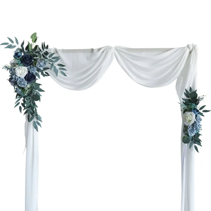 Blue New Style Decorative Flowers Artifical Rose Blossom Arch Weeding Decoration