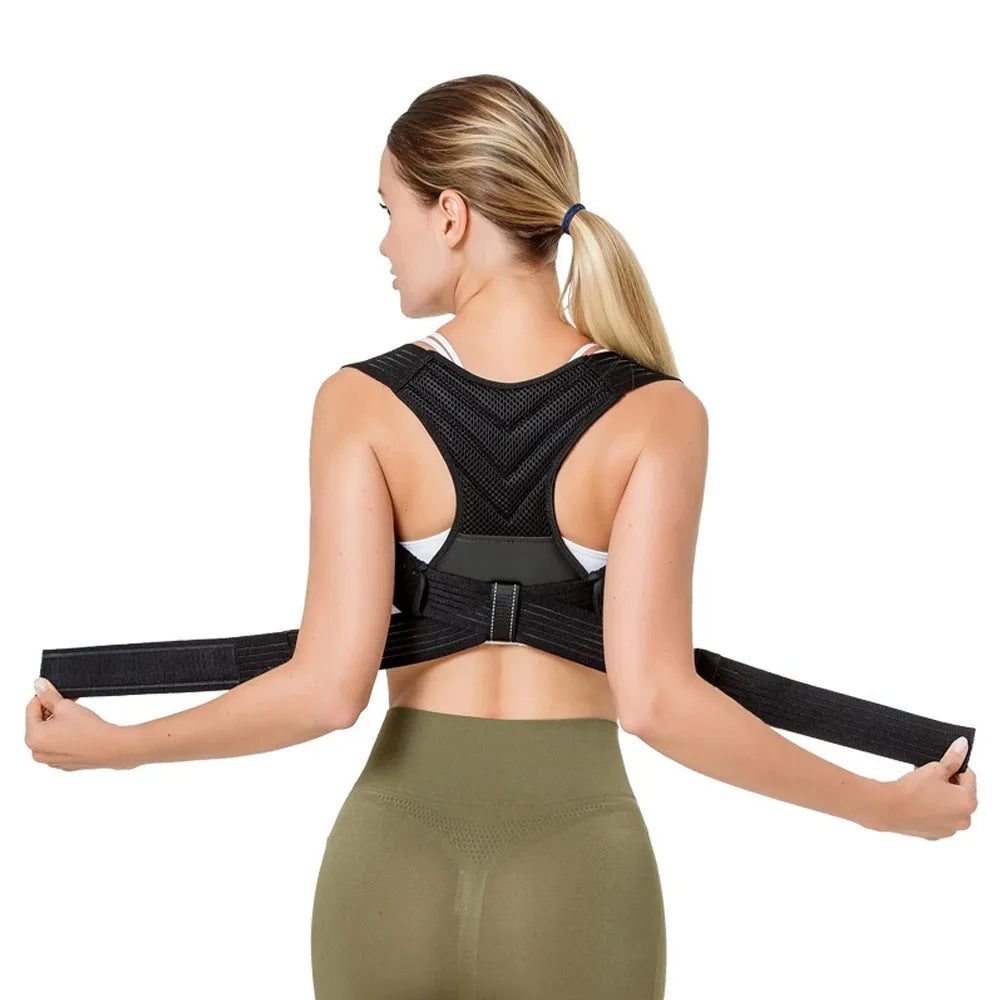 Posture Corrector for Women Men Adjustable Breathable Back Straightener for Relief Spine Clavicle Shoulder and Neck Pain