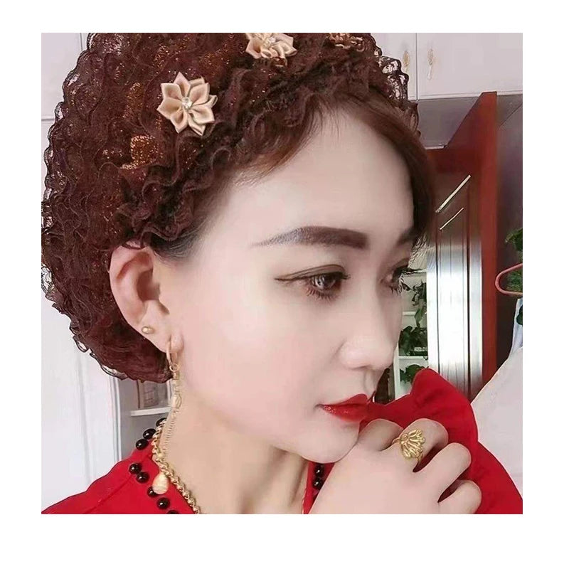 2023 New Design Wholesale Baotou Hair Hat Small White Flower Lace Hide Casual Outdoor Beach Travel Accessory
