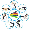 0.7mm Resistance Loop Bands Elastic Fitness Set Gym Printed Custom Logo Yoga Band Stretch Resistance Bands