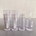 LZ Pack Stock New 100pcs Full Clear 5.5ml Liquid Lipstick Tubes Custom Label Lip Gloss Tubes and Box With Big Brush Big Wand