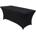 Custom Made Trade Show Printed logo Polyester Waterproof Fitted Stretch Spandex Table Cover Table Cloths