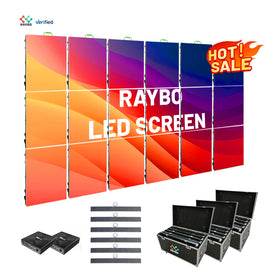 RAYBO Rental Led Video Wall Indoor LED Display Screen P3.91 P2.6 Stage Panels P2.9 HD Movable LED Screen Full Color Screen