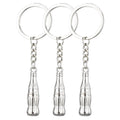 Metal 3D Shaped Keychains DIY Bottle Metal Key Chains Promotional Gift Factory Direct Sale Cheaper Keychain