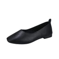Women's Square Toe Shallow Mouth Convenient Casual Shoes Comfortable Soft Non-slip Ladies Walking Shoes Lightweight Women Shoes