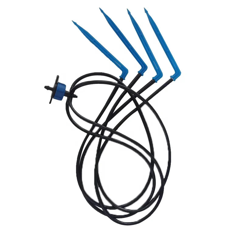 Garden Greenhouse Drip Irrigation System Arrow Dripper Four Branches Stake Irrigation Drip Arrow Set