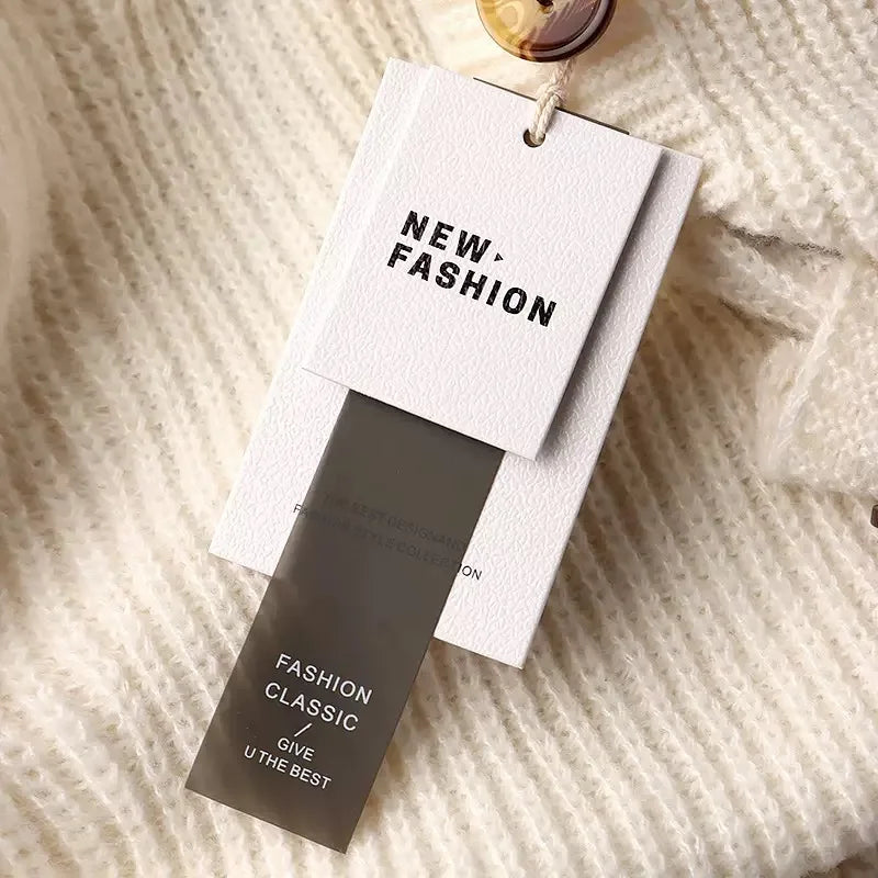 Luxury Paper Hang Tag Wholesale Custom Hang Tag Garment Paper Hang Tags for Clothing Own Logo