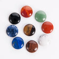 Wholesale Round Shape Cabochon 25mm Round Flat Shape Red jasper Stone Cabochon for Jewelry Making