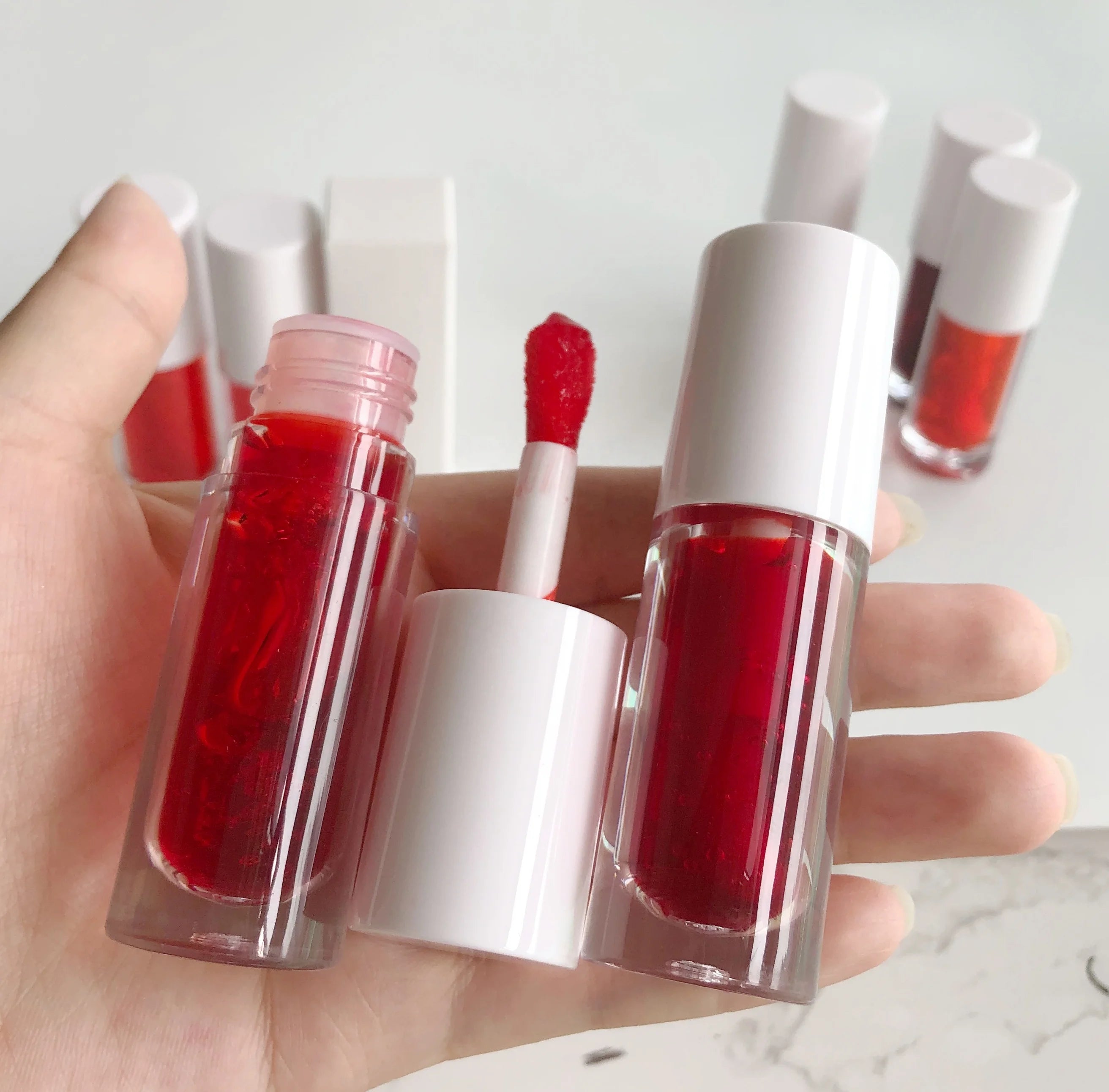 Accept Customization Lip Gloss Waterproof Strong Tinted Lip Glow Tint Private Label