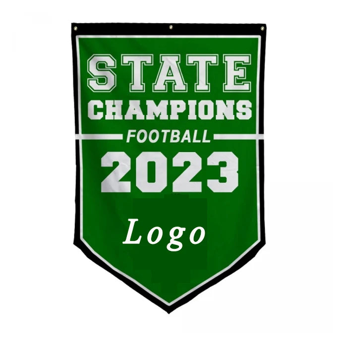 Football Team Logo Printing Flag 3x5ft Full Color Polyester State School Champion Soccer Sports Banner Flag With Logo