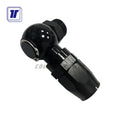 New Arrival ColoredPower Black Anodized Aluminum AN4 AN6 AN8 AN10 AN12 AN16 Adapter for Rubber Hose and Banjo Fitting