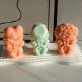 Valentine's Day Rose Bear Aromatherapy Candle Silicone Mold Eco-Friendly DIY Customizable Logo for Home Decoration