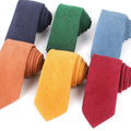 Men Party Wedding Fashion Casual Tie Groom Groomsmen Male Suede Solid Color 7cm Polyester Necktie