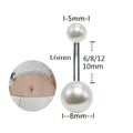Gaby Luxury Stainless Steel Women Sexy Navel Belly Button Rings Acier Inoxydable Imitation Pearls Body Piercings Jewelry